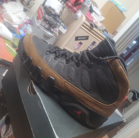 Air jordan 9 retro boot NRG "Olive" mens size 13 - Picture 2 of 8